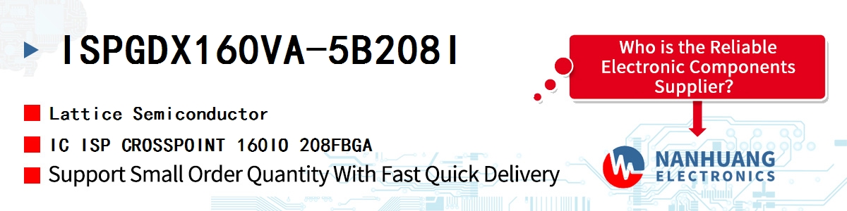 ISPGDX160VA-5B208I Lattice IC ISP CROSSPOINT 160IO 208FBGA