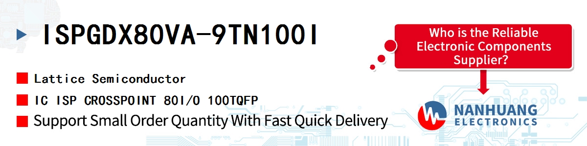 ISPGDX80VA-9TN100I Lattice IC ISP CROSSPOINT 80I/O 100TQFP