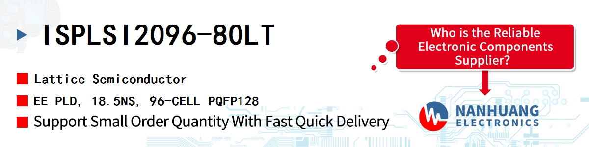ISPLSI2096-80LT Lattice EE PLD, 18.5NS, 96-CELL PQFP128