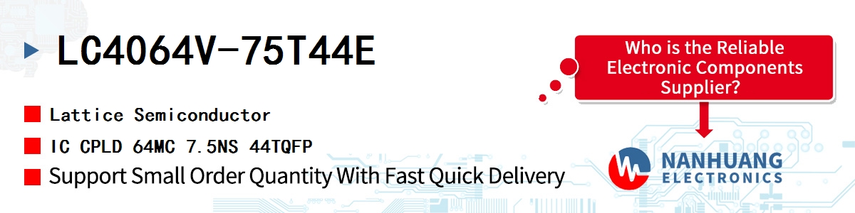 LC4064V-75T44E Lattice IC CPLD 64MC 7.5NS 44TQFP