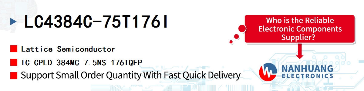 LC4384C-75T176I Lattice IC CPLD 384MC 7.5NS 176TQFP