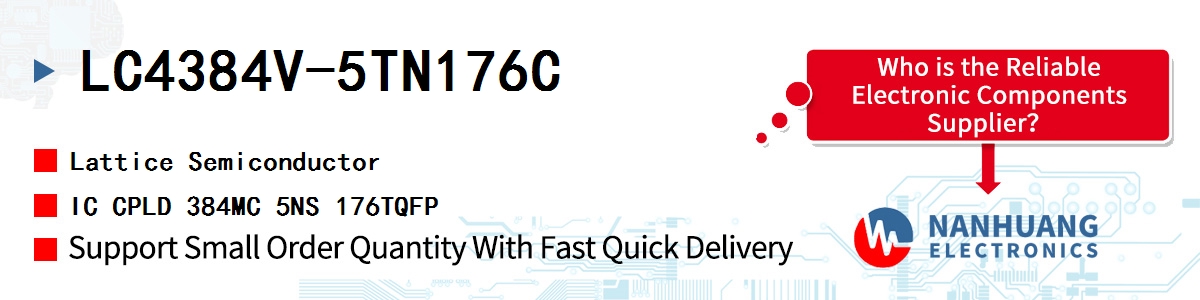 LC4384V-5TN176C Lattice IC CPLD 384MC 5NS 176TQFP
