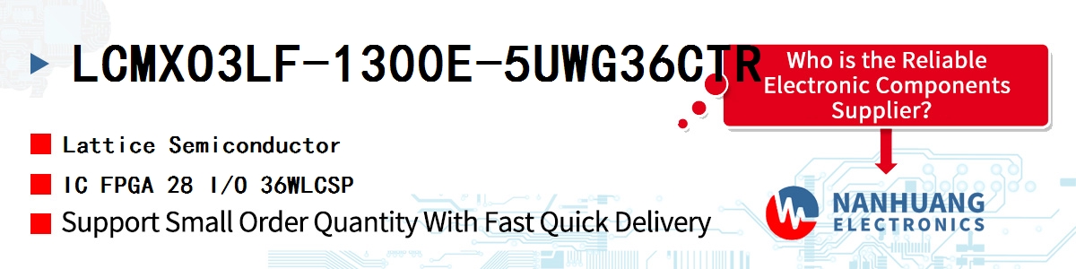 LCMXO3LF-1300E-5UWG36CTR Lattice IC FPGA 28 I/O 36WLCSP