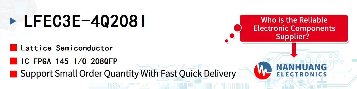 LFEC3E-4Q208I Lattice IC FPGA 145 I/O 208QFP