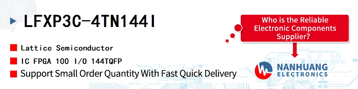LFXP3C-4TN144I Lattice IC FPGA 100 I/O 144TQFP