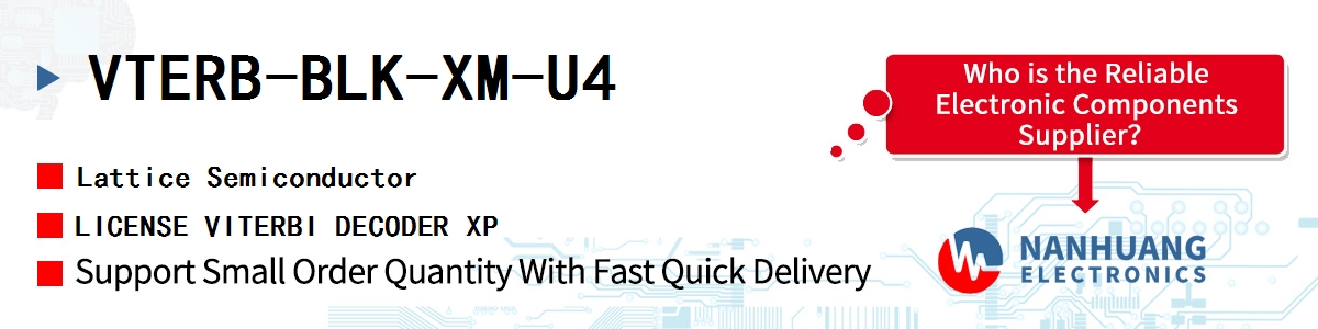 VTERB-BLK-XM-U4 Lattice LICENSE VITERBI DECODER XP